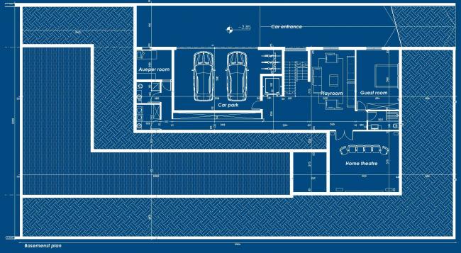 תכנית קומת מרתף