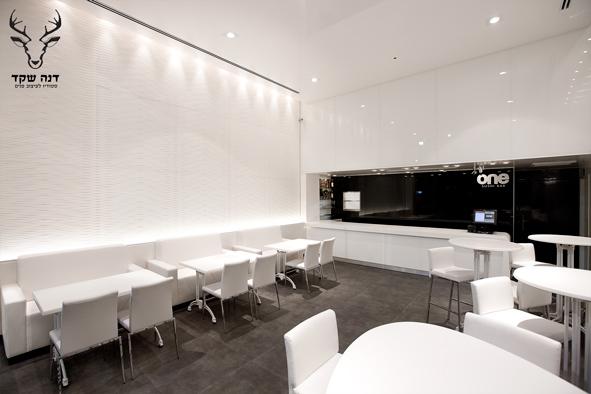 דנה שקד - עיצוב מסעדת סושי, עיצוב מנימליסטי