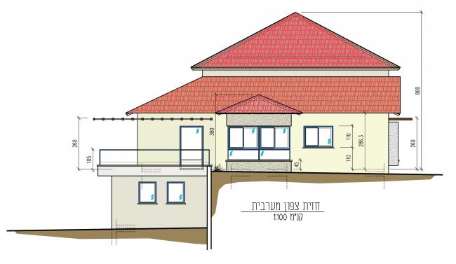 חזית צפון מערבית - בית משםת אלבוים