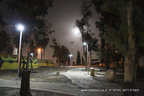 תאורה סולארית בגן המשאלות