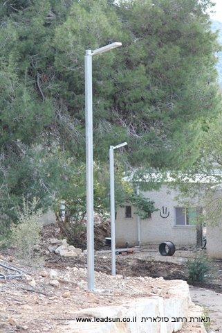 תאורת רחוב סולארית בישוב בת שלמה