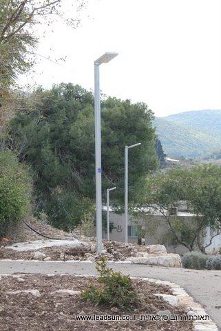 תאורת רחוב סולארית בישוב בת שלמה