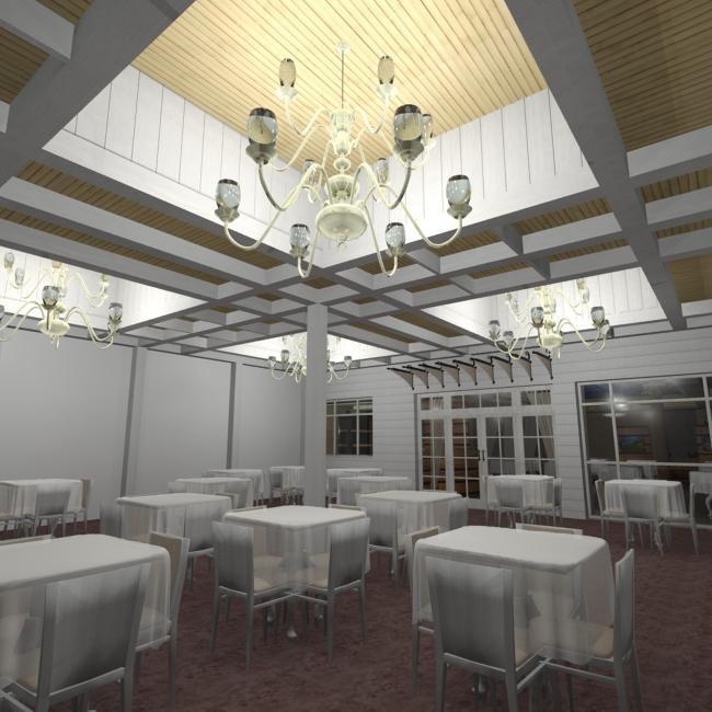 תכנון פרגולה עבור המסעדה