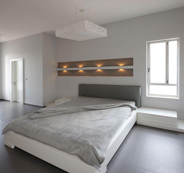 חדר השינה. מינימאליסטי ואינטימי כאחד.