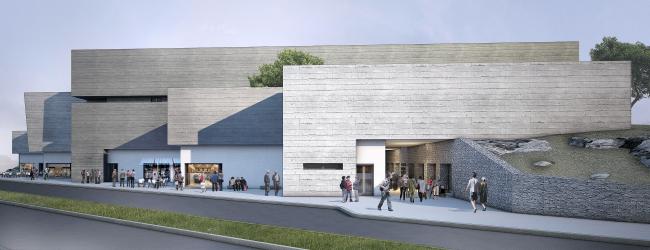 מבט מן החוץ של מבנים מבטון