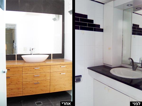 לפני ואחרי מקלחת הורים