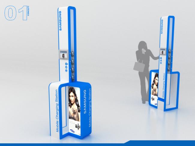 עמדת טעינה לטלפונים ניידים