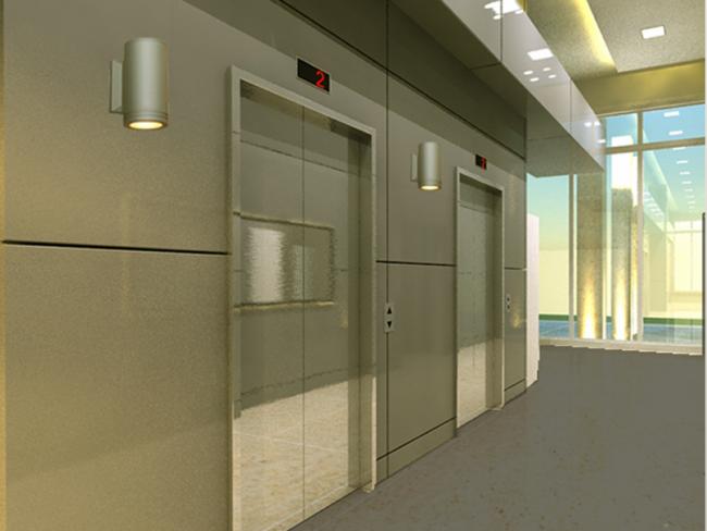 הדמייה אזור מעליות