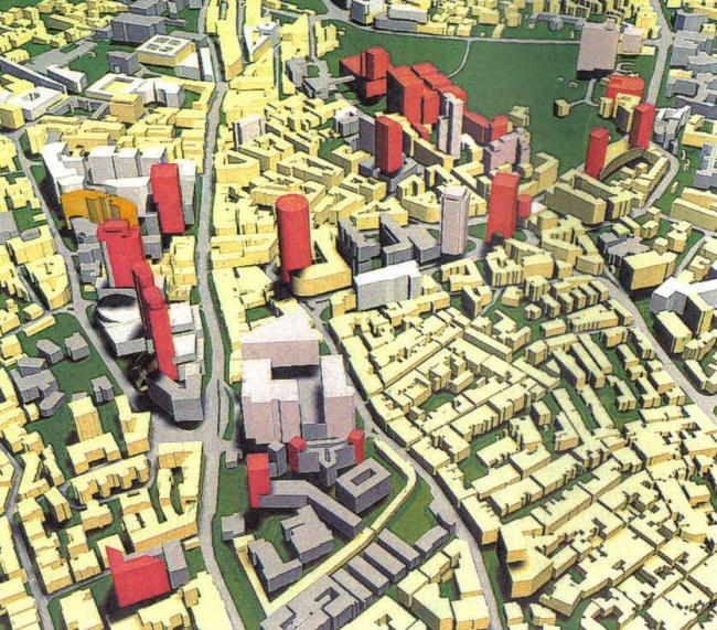 הדמיה עתידית של מרכז העיר ירושלים (מתכנית האב) 