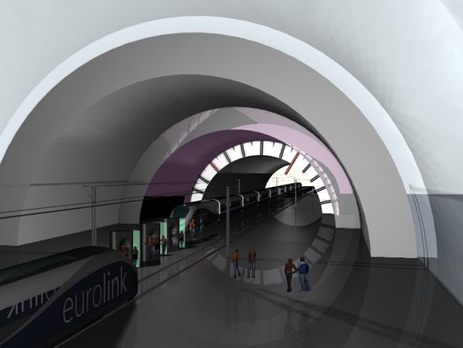 התחנה התת קרקעית,במרכז השעון