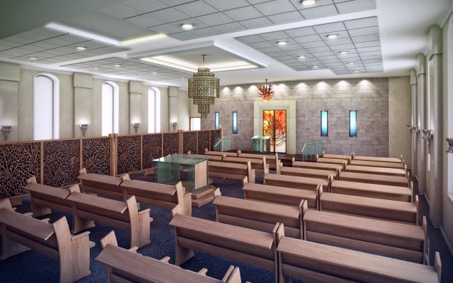 מבט זוויתי על כל בית הכנסץ