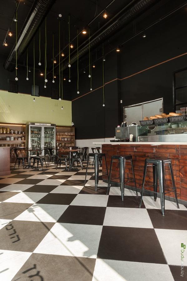 עיצוב פנים מאפיה ובית קפה הרמן