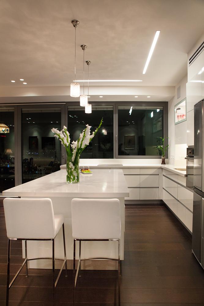 עיצוב מטבח בדירת יוקרה