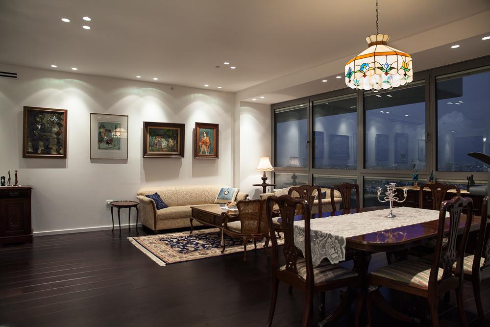 עיצוב חדר מגורים/ פינת אוכל