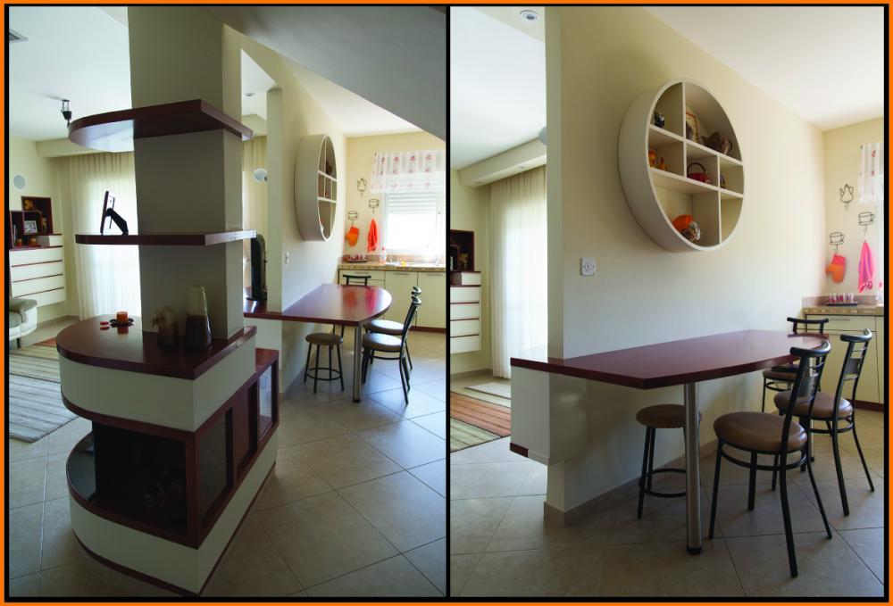 מבט לשולחן במטבח