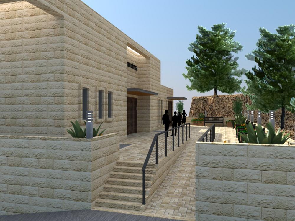 כניסה לאולם בית הכנסת