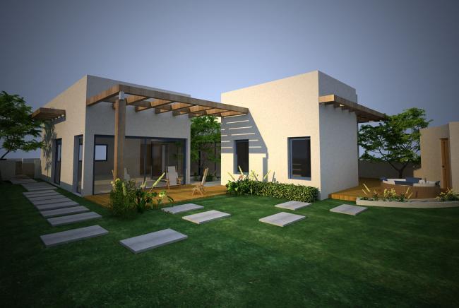 תכנון , עיצוב פנים וביצוע בית פרטי בסגנון ים תיכוני מודרני