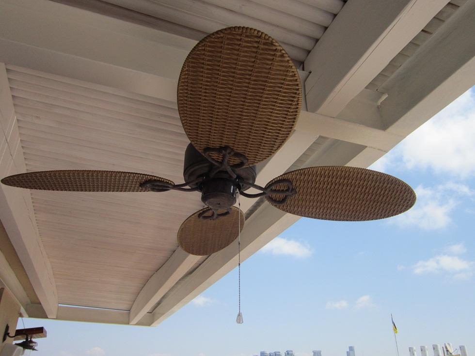 פרגולה מולבנת גלית ומאוור תקרה מעלי בננה