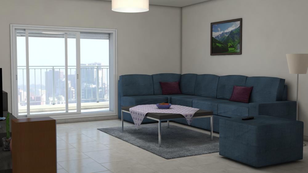 הדמיית סלון