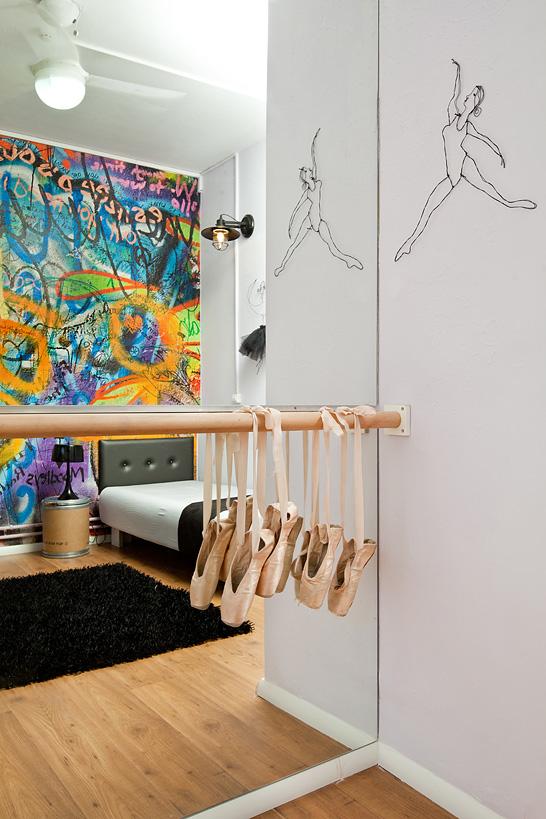 חדר לנערה בסגנון ריקוד קלאסי