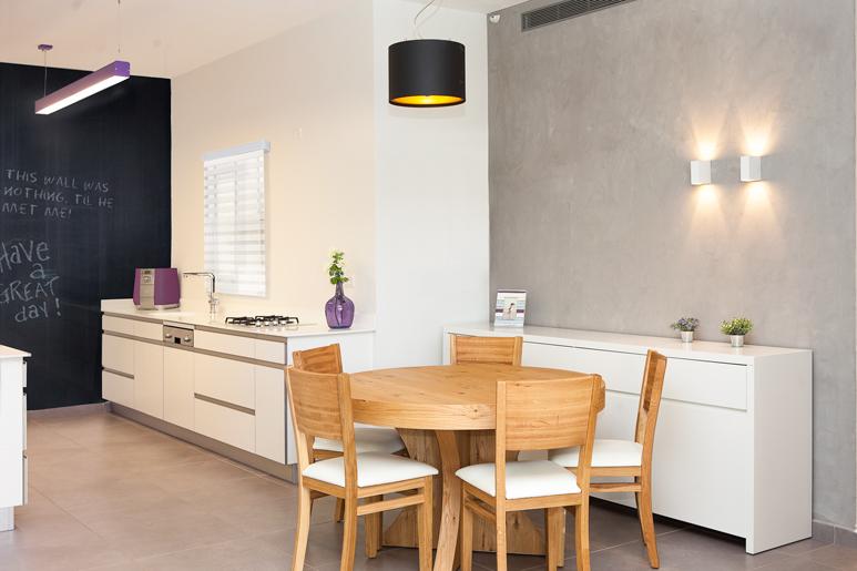 עיצוב דירת קבלן - עיצוב פינת אוכל