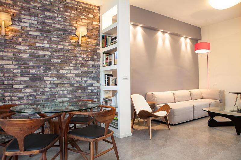 עיצוב סלון , פינת קריאה ופינת אוכל