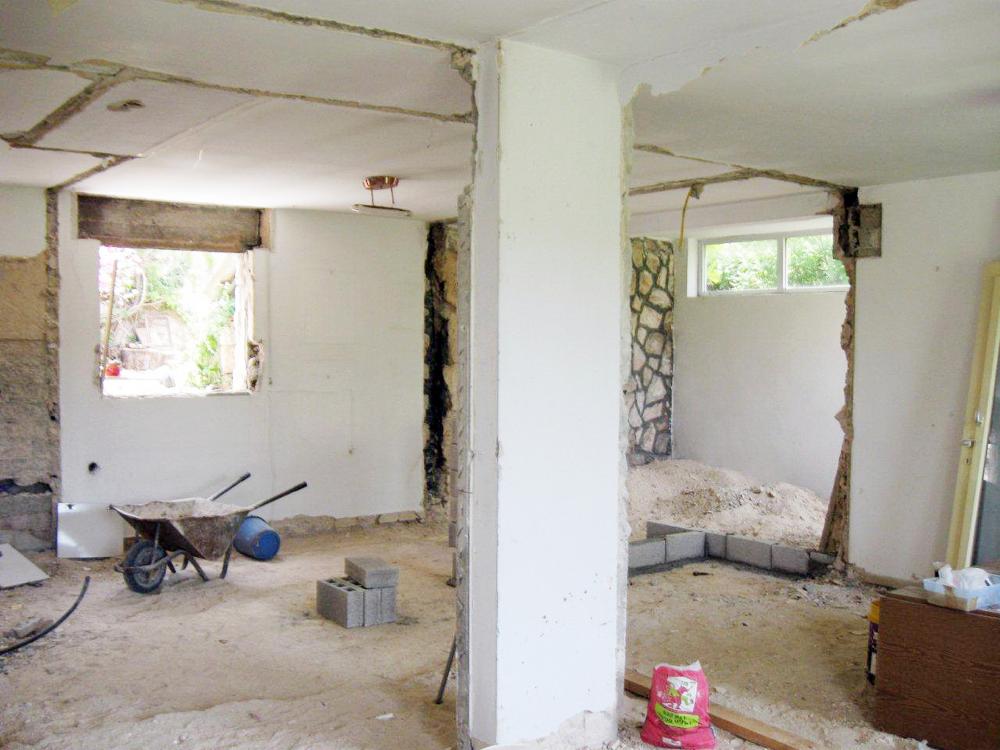 תמונה במהלך השיפוץ