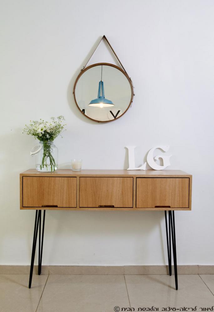 עיצוב דירה בצפון תל-אביב; הכניסה