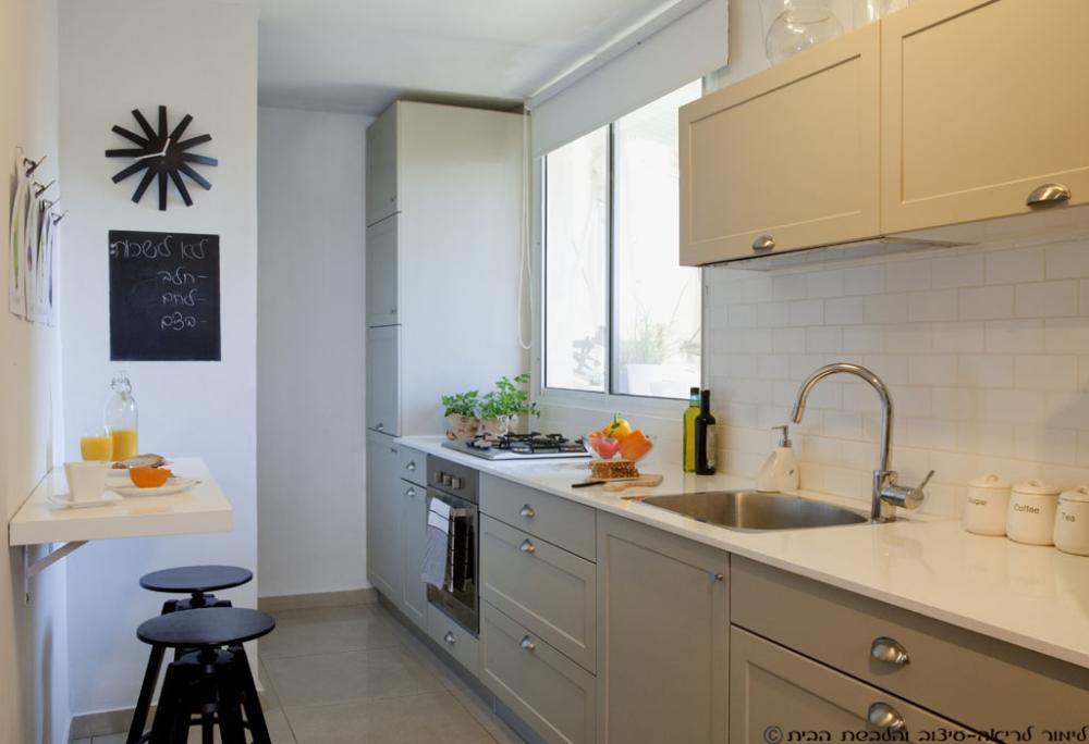 עיצוב דירה בצפון תל-אביב; המטבח