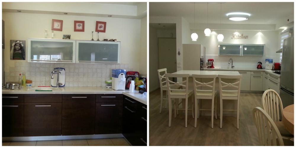 מטבח לפני ואחרי