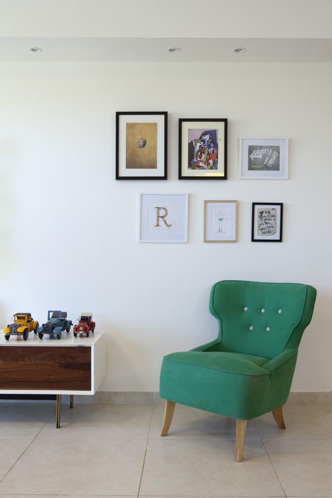 פינת קריאה בסלון