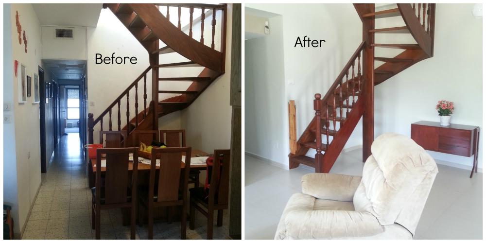 גרם המדרגות לפני ואחרי