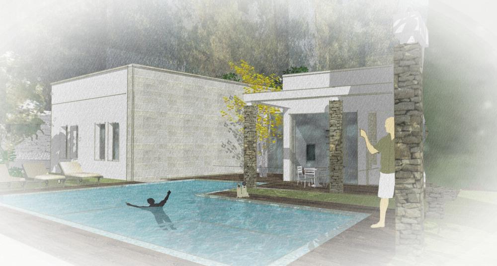 מבט מחצר הבית