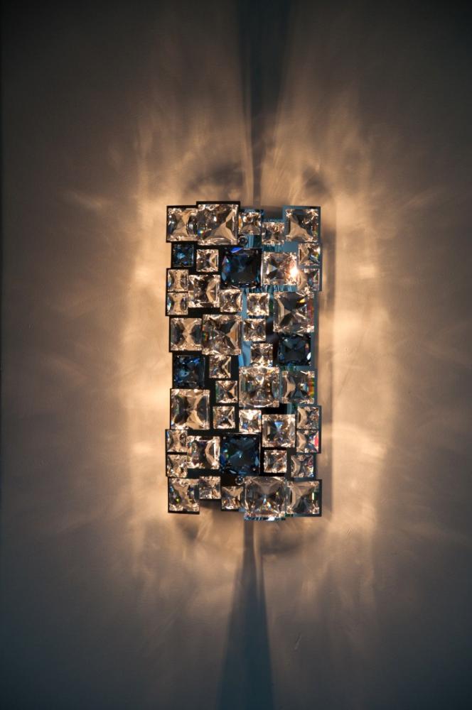 בית פרטי ברעננה - תאורת סברובסקי ווילונות