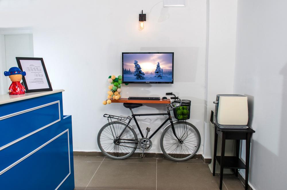 עמדת האופניים בקבלה