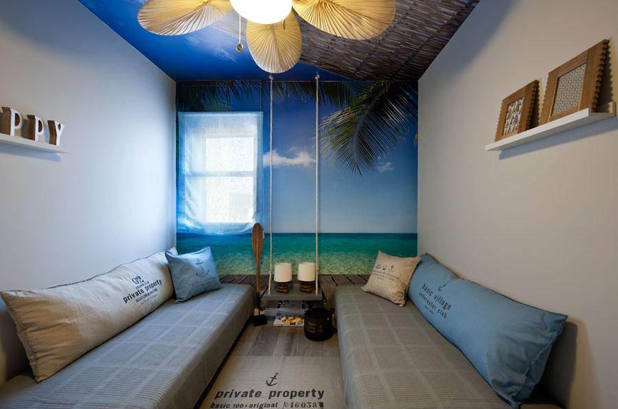 מדבקת קיר ותקרה בהשראת חופשה בתאילנד