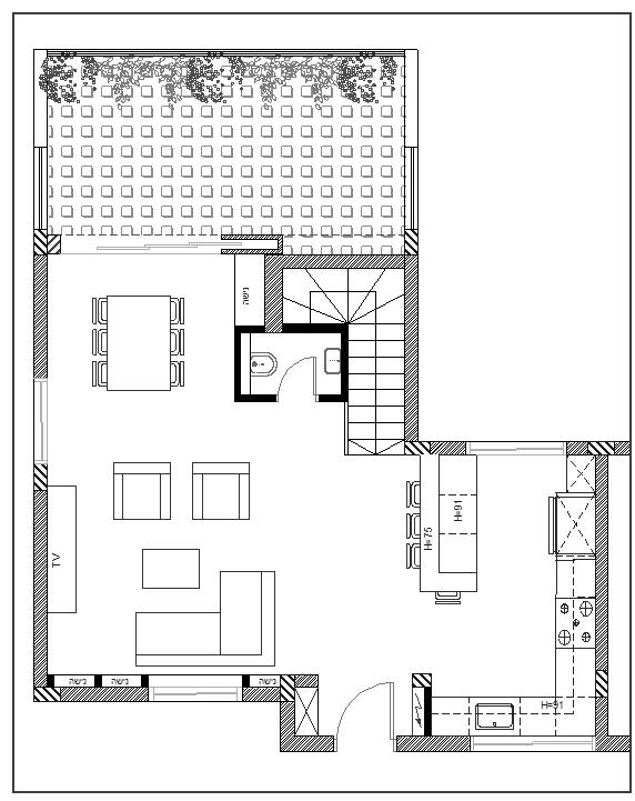תכנית קומת כניסה