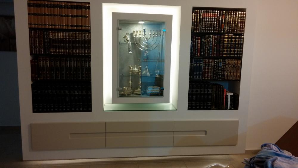 ספרית גבס בסלון