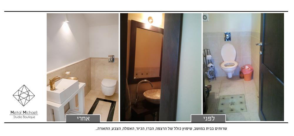 שירותי האורחים בקומת הכניסה