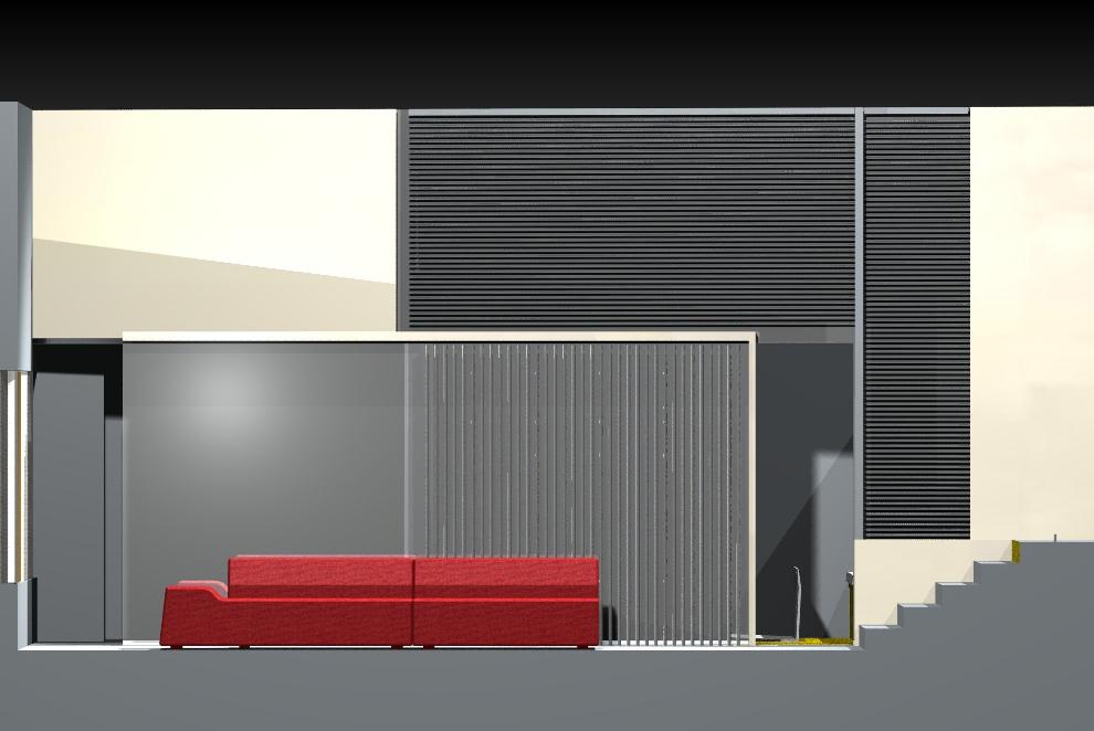 עיצוב פנים אולם תצוגה - הדמיה BLV