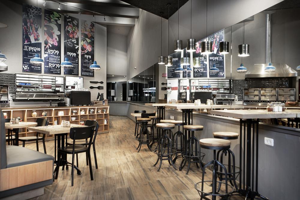 עיצוב חלל פיצריה דוגמא