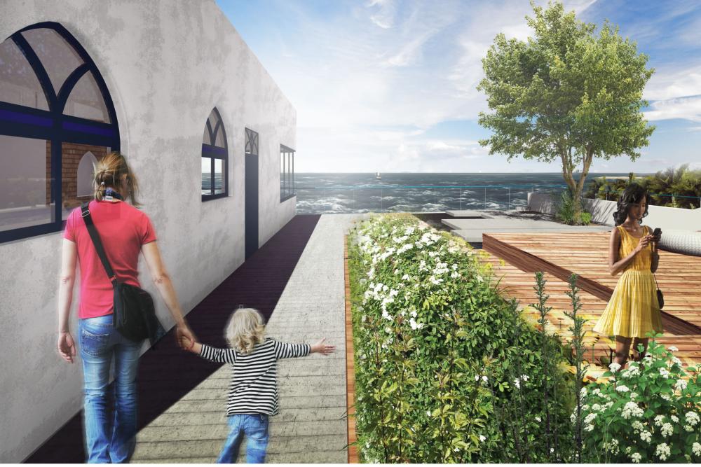 מבט אל חזית הבית