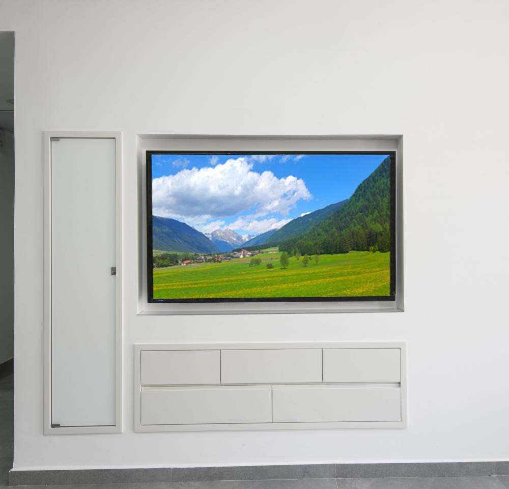 קיר הצפיה בסלון