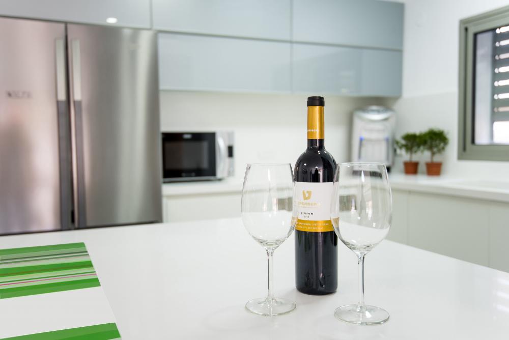 תקריב האי במטבח