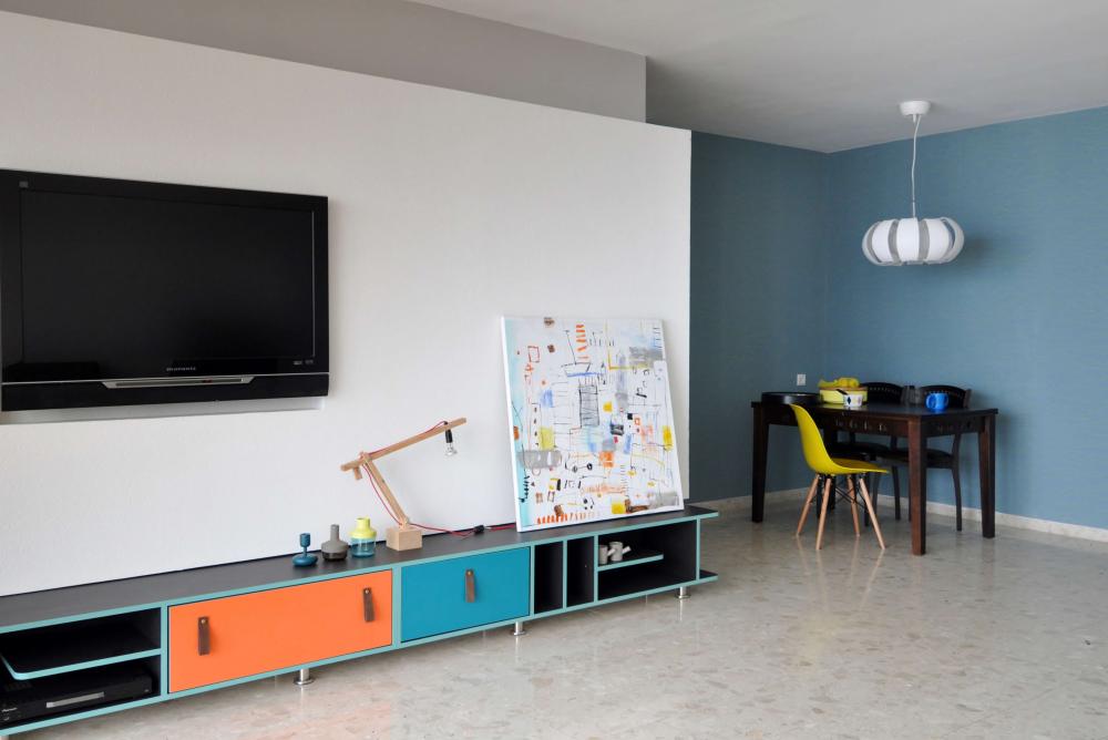 עיצוב פנים דירת 4 חדרים, חיפה