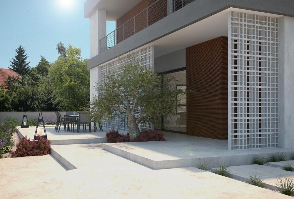 חצר קדמית - תקריב