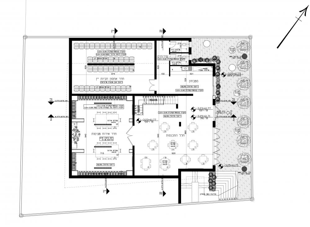 תכנית ריהוט קומת מרתף