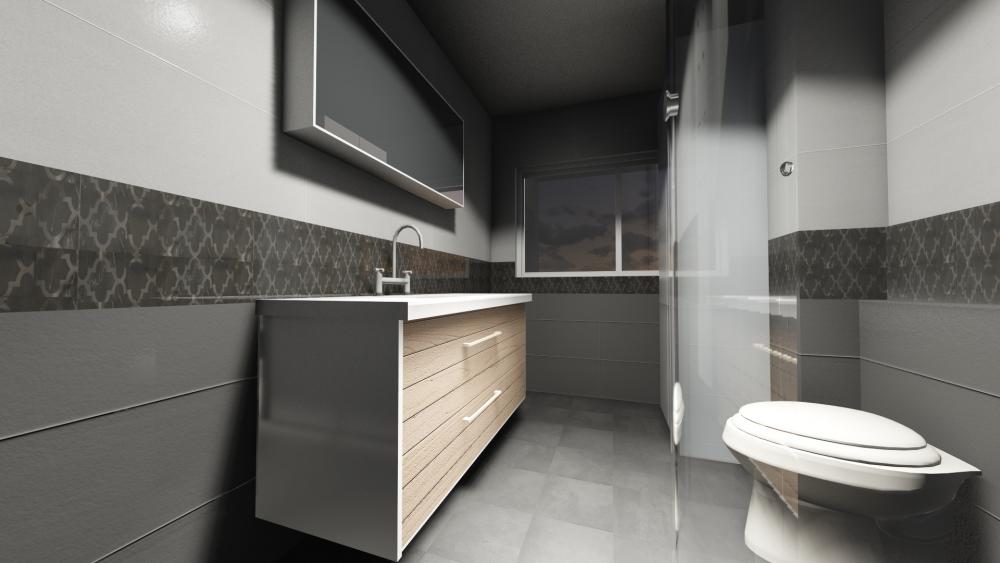 הדמיה חדר רחצה גדול