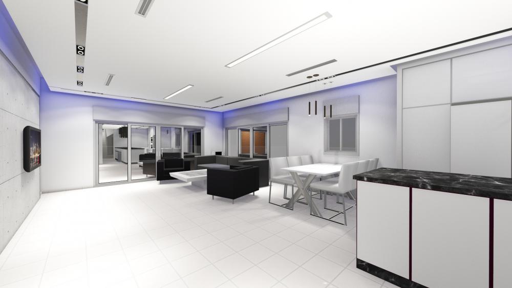 הדמיה מבט לסלון