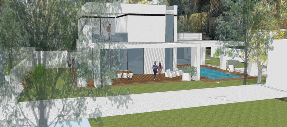 מבט מכיוון הבריכה